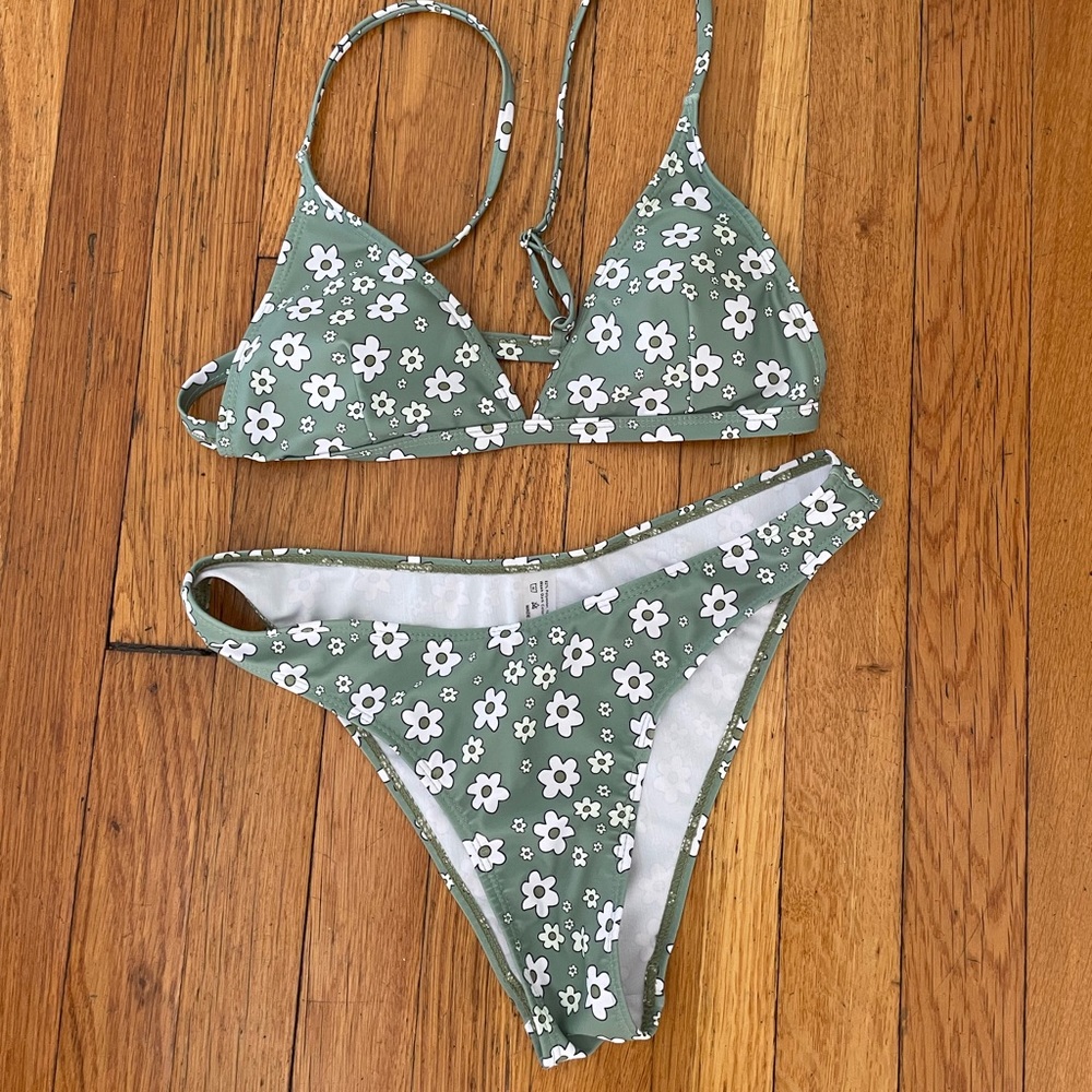 Shein floral bikini